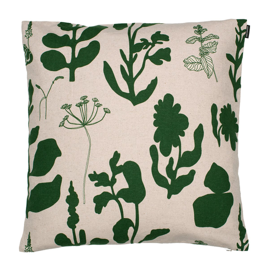 Marimekko Elokuun Varjot -tyynynpäällinen 50x50 cm Vihreä-beige