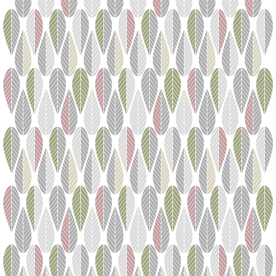 Arvidssons Textil Blader vahakangas pastelli