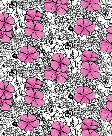 Vallila 5243-1 Metsovaara Elle tapetti pinkki