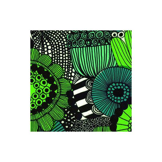 Marimekko Siirtolapuutarha servietti 33x33 cm 20-pakkaus Vihreä