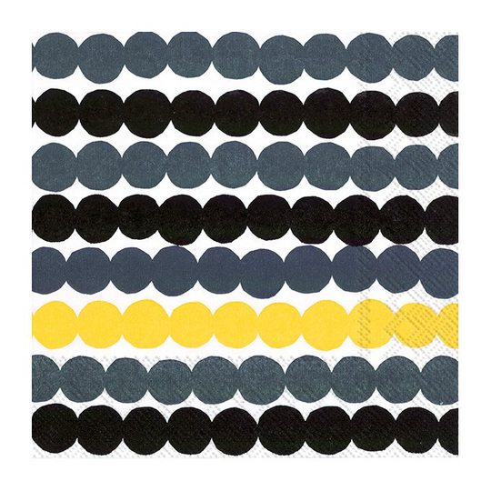 Marimekko Räsymatto servietti 33x33 cm 20-pakkaus Keltainen