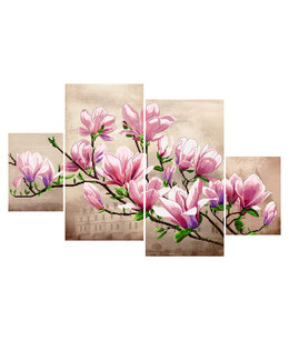 Kirjontapakkaus Taulu Magnolia 4 osaa