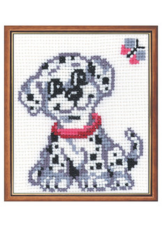 Kirjontapakkaus Taulu Dalmatialainen