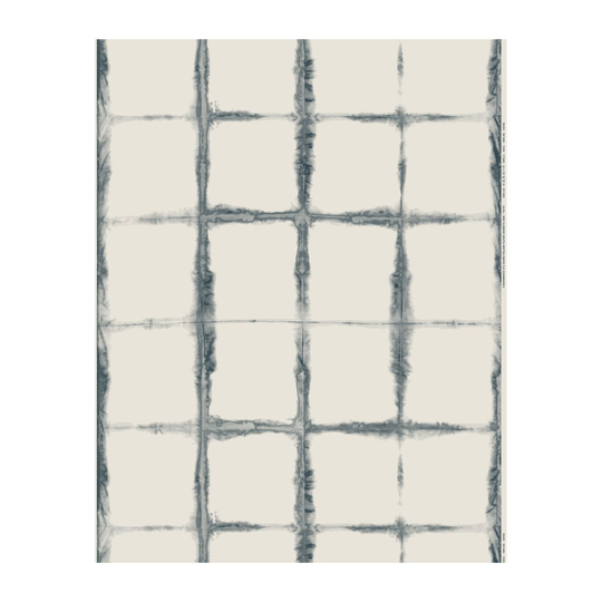 Marimekko Taite kangas puuvilla-hamppu White-dark blue