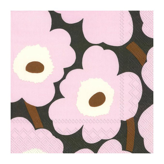 Marimekko Unikko servietti 33x33 cm 20-pakkaus Rose