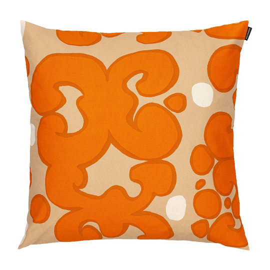 Marimekko Keidas tyynynpäällinen 50 x 50 cm Beige-oranssi-valkoinen
