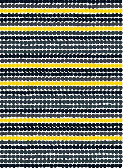 Marimekko Räsymatto vahakangas Harmaa-musta-keltainen