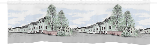 Vallila Kortteli-verhokappa 60x250 cm