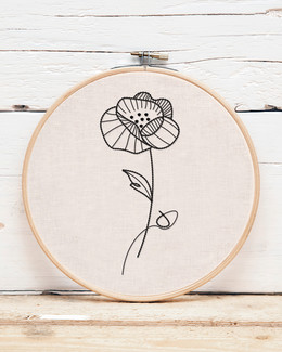 Kirjontapakkaus Taulu Poppy Kukka