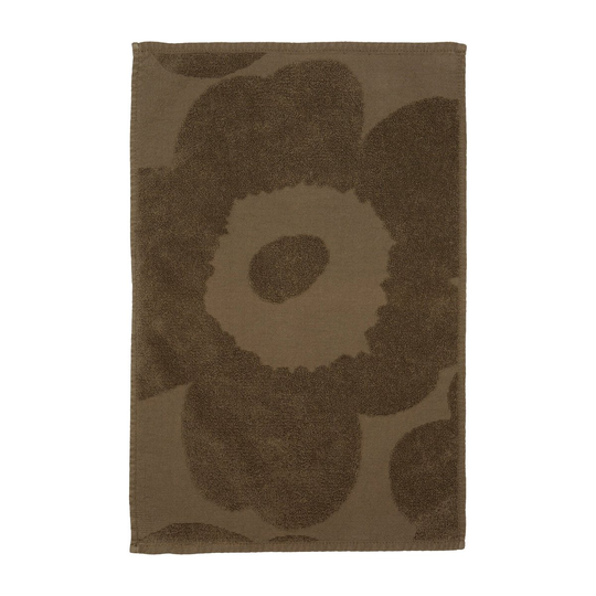 Marimekko Unikko vieraspyyhe 30 x 50 cm dark sand