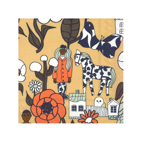 Marimekko Marikylä lautasliina 20-pack Cream