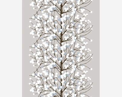 Marimekko Lumimarja kangas beige
