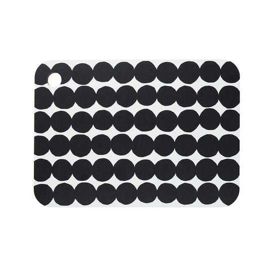 Marimekko Räsymatto leikkuulauta musta-valkoinen