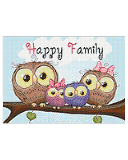 Diamond painting Happy family