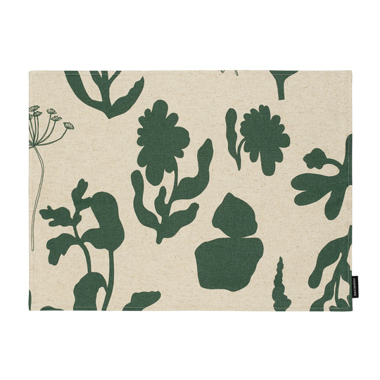 Marimekko Elokuun Varjot -pöytätabletti 31x42 cm Vihreä-beige