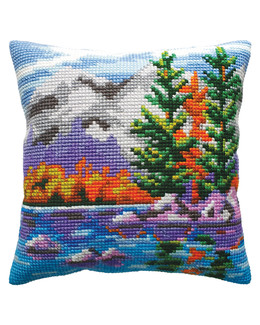 Kirjontapakkaus Tyynynpäällinen Maisema