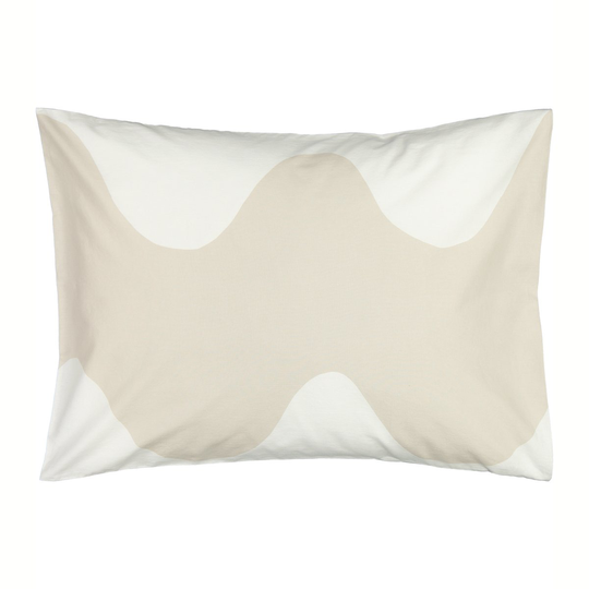 Marimekko Lokki tyynyliina 50x60 cm Beige-valkoinen