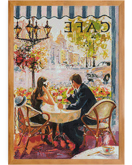 Diamond painting Kahvila