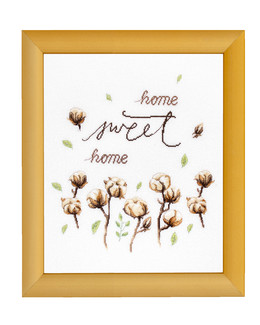 Kirjontapakkaus Taulu Home sweet home