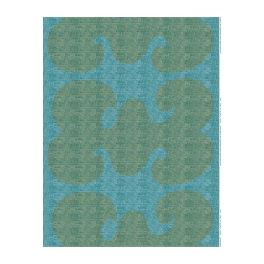 Marimekko Jokeri Papajo -kangas Turkoosi-beige