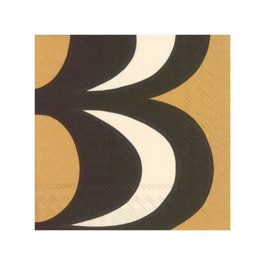 Marimekko Kaivo servetti 33x33 cm 20-pakkaus Black-cream