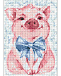 Diamond painting Söpö possu