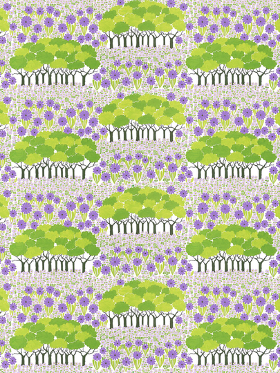 Arvidssons Textil Allé vahaliina Vihreä-violetti