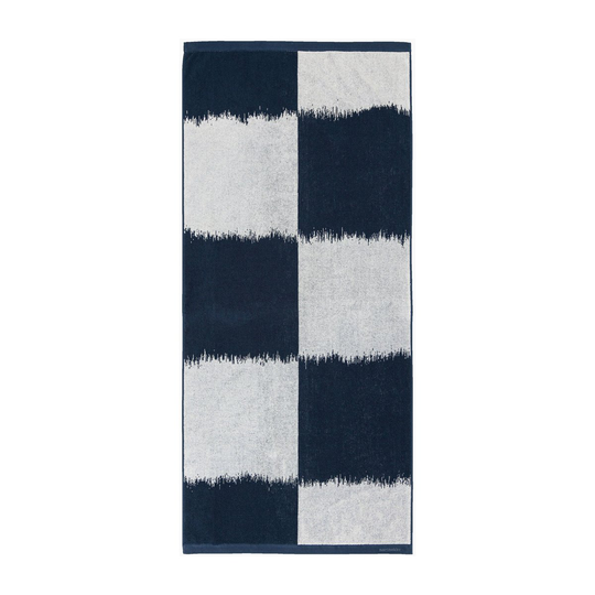 Marimekko Ostjakki käsipyyhe dark blue-off white 70x150 cm
