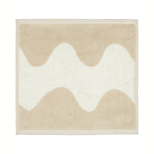 Marimekko Lokki pyyhe beige-valkoinen 30x30 cm