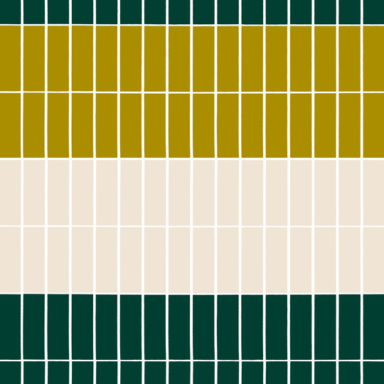 Marimekko Tiiliskivi kangas Beige-vihreä