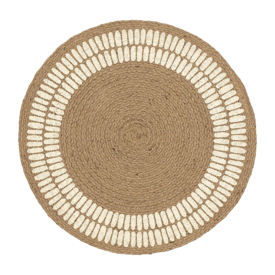 Marimekko Alku pöytätabletti juutti Ø 38 cm Off white