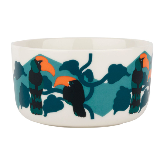 Marimekko Pepe kulho 5 dl Valkoinen-turkoosi-oranssi