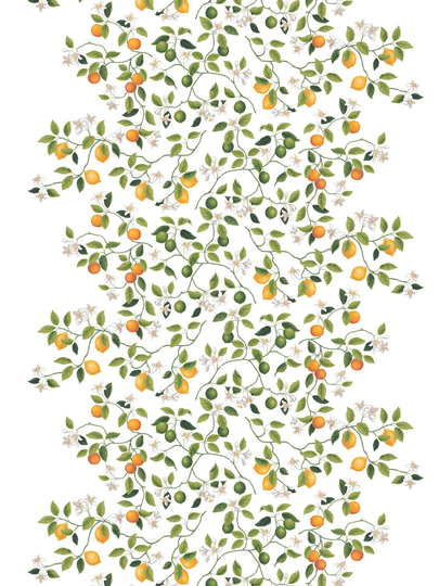 Arvidssons Textil Citrusträdet kangas Vihreä-vihreä