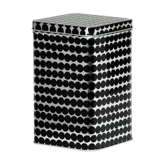 Marimekko Räsymatto säilytyslaatikko, 17,5 cm Harmaa-musta