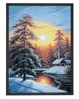 Diamond painting Aamu hetki