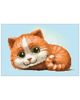 Diamond painting Punainen kissa