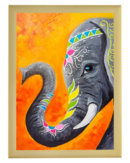Diamond painting Elefantti