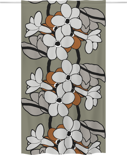 Vallila Kukkatarha-verho 140x250 cm