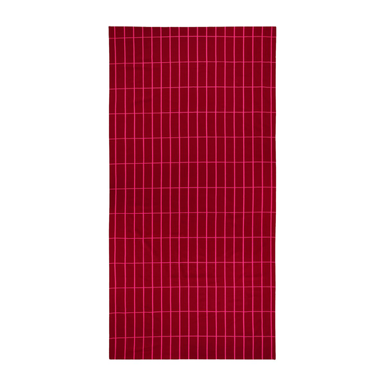 Marimekko Tiiliskivi pöytäliina 140 x 280 cm Punainen-vaaleanpunainen