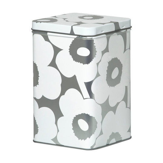 Marimekko Unikko säilytyslaatikko, 17,5 cm Harmaa-valkoinen