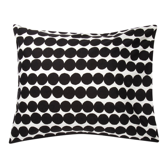 Marimekko Räsymatto tyynyliina 50x60 cm Musta-valkoinen