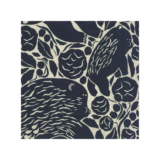 Marimekko Karhuemo lautasliina 20-pack Linen-Black