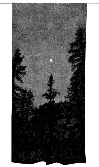 Vallila Midnight Forest -verho 140x250 cm