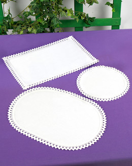 Liinasetti Doilies 3-pak